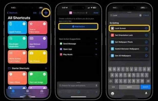 桦甸苹果14锁屏维修店分享iPhone14升级iOS16.4后如何创建锁屏快捷方式 