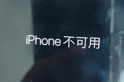 桦甸苹果服务网点分享锁屏界面显示“iPhone 不可用”如何解决 